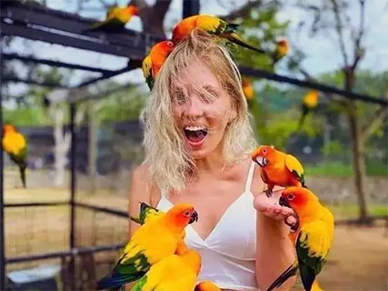 Bird park in Hambantota, Sri Lanka