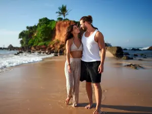 Relaxing at Mirissa Beach, Sri Lanka