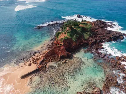 Mirissa Beach on Sri Lanka's south coast